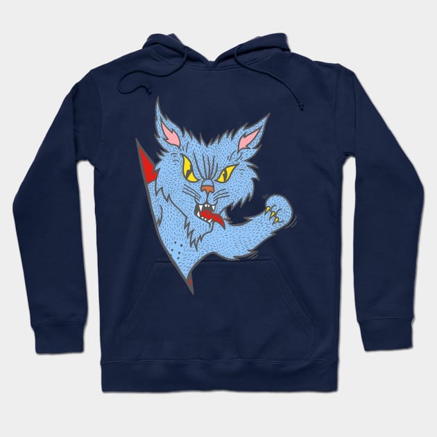 Tattoo Cat Pisittu Aresti - by Miskel Design Hoodie by miskel